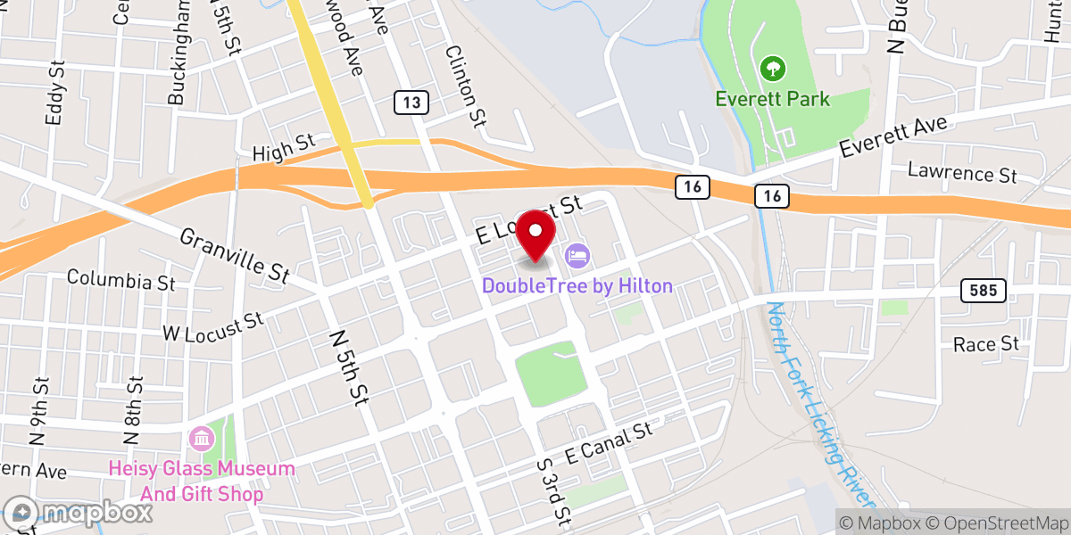 Map showing location of Second Presbyterian Church