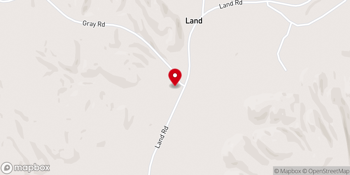 Map showing location of Land Church