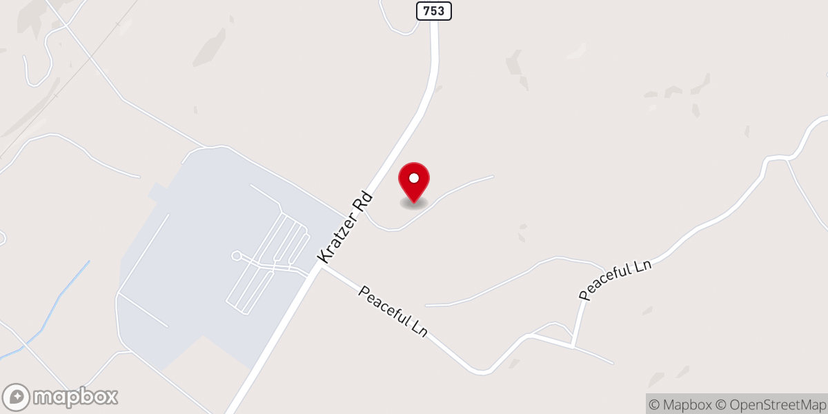 Map showing location of Upper Room Emmaus of the Shenandoah Valley