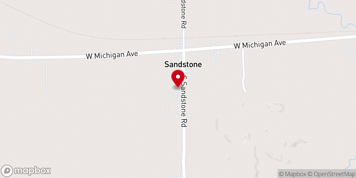 Map showing location of Sandstone Road Church of Christ