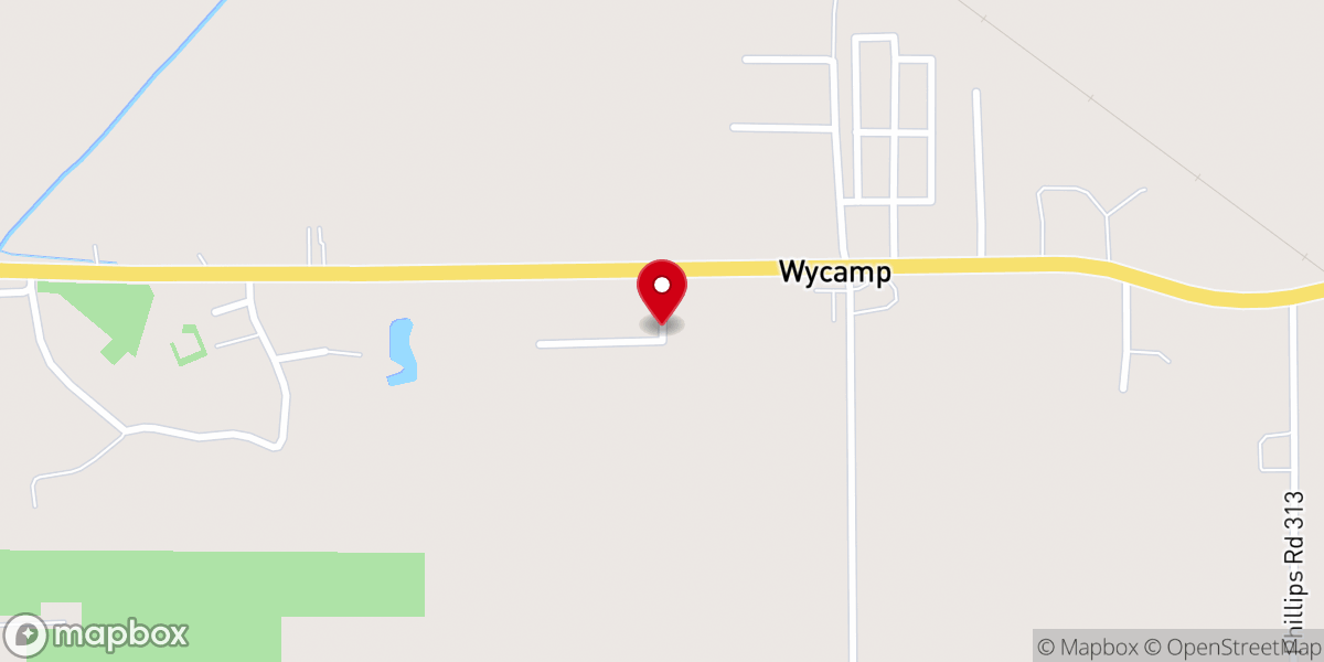 Map showing location of Calvary Baptist Church