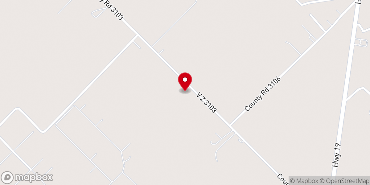 Map showing location of Willow Springs Baptist Church