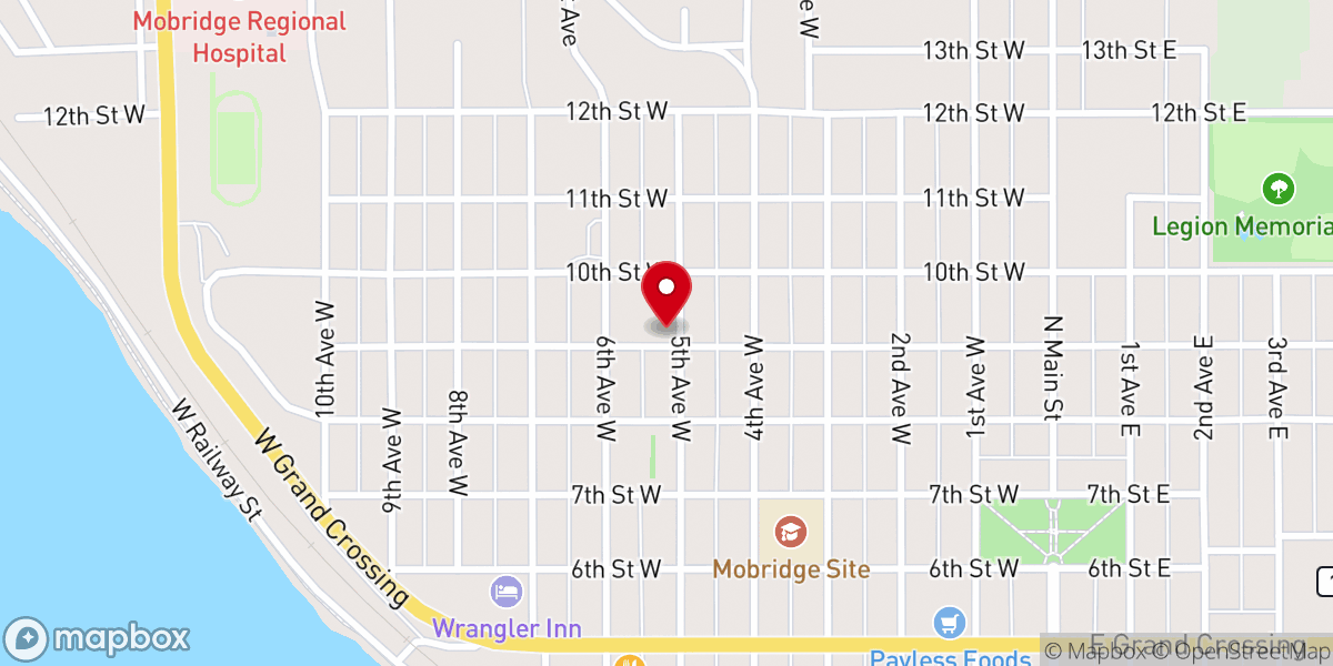 Map showing location of Zion Lutheran Church