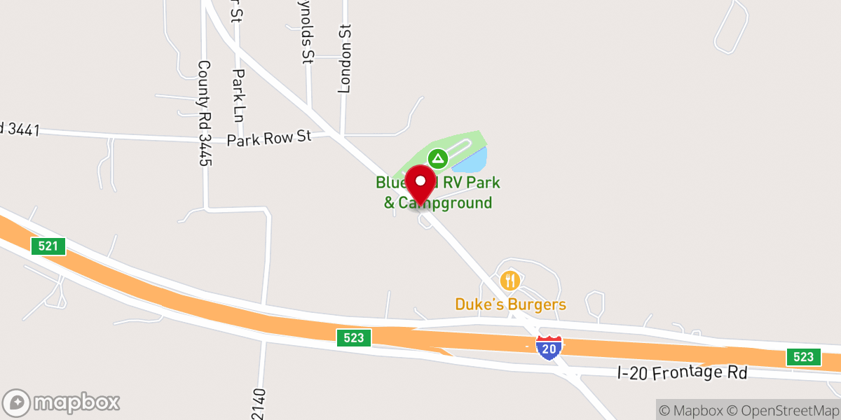 Map showing location of Christ is King Reformed Baptist Church