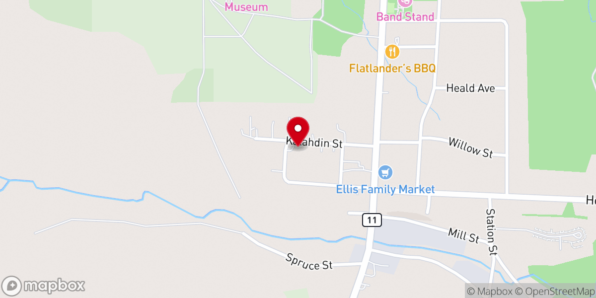 Map showing location of St. Paul's Catholic Church