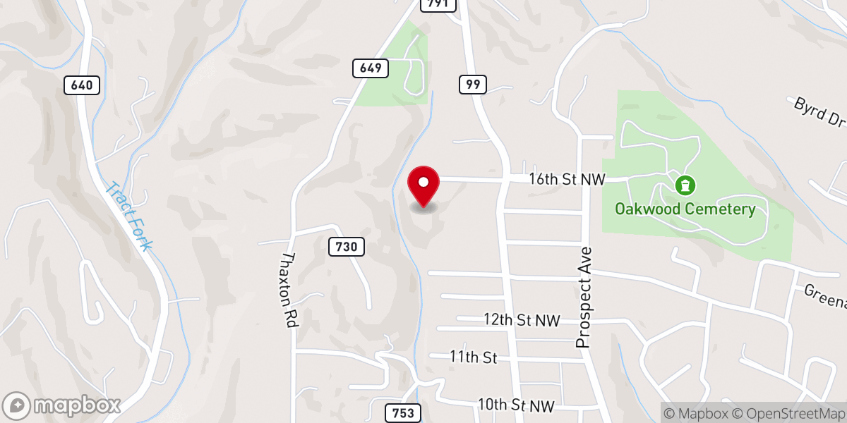 Map showing location of Spirit of Life Worship Center