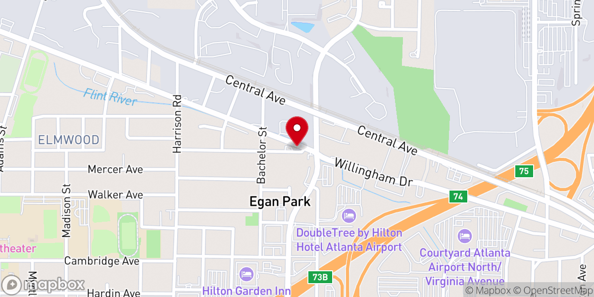 Map showing location of Living Water Mission Fellowship Inc