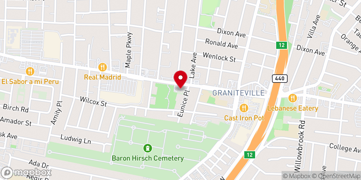 Map showing location of Christ United Methodist Church