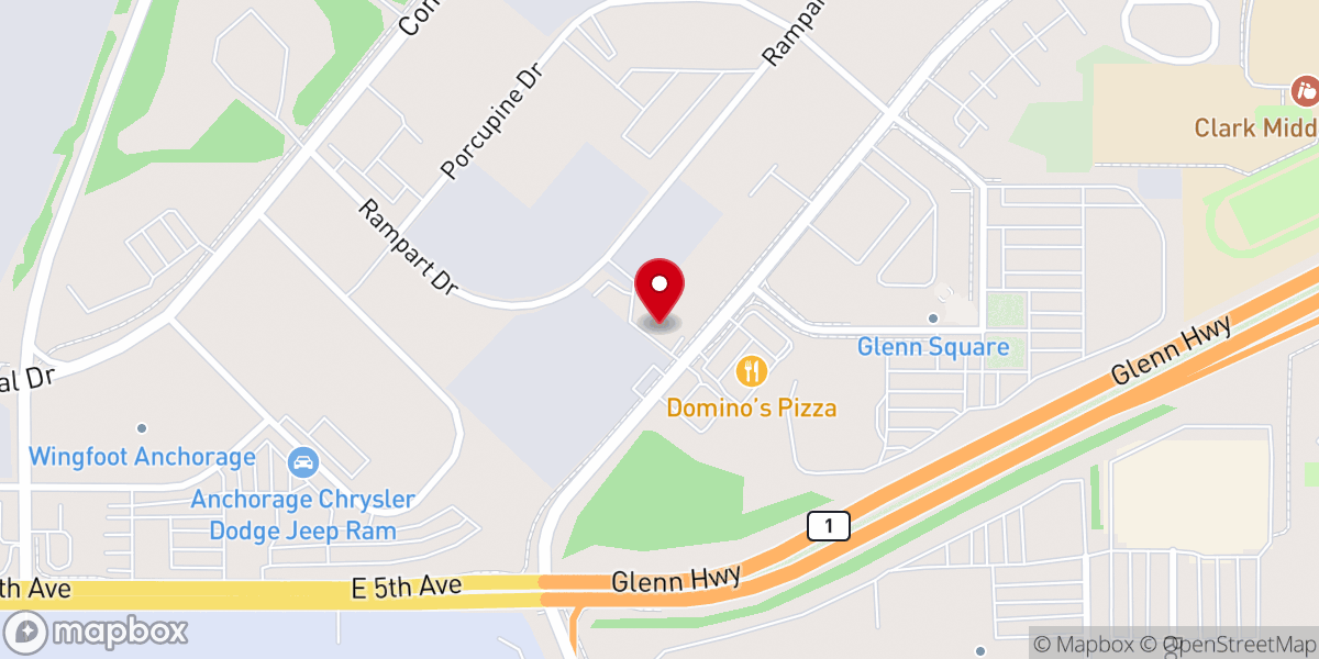 Map showing location of EastGate United Pentecostal Church