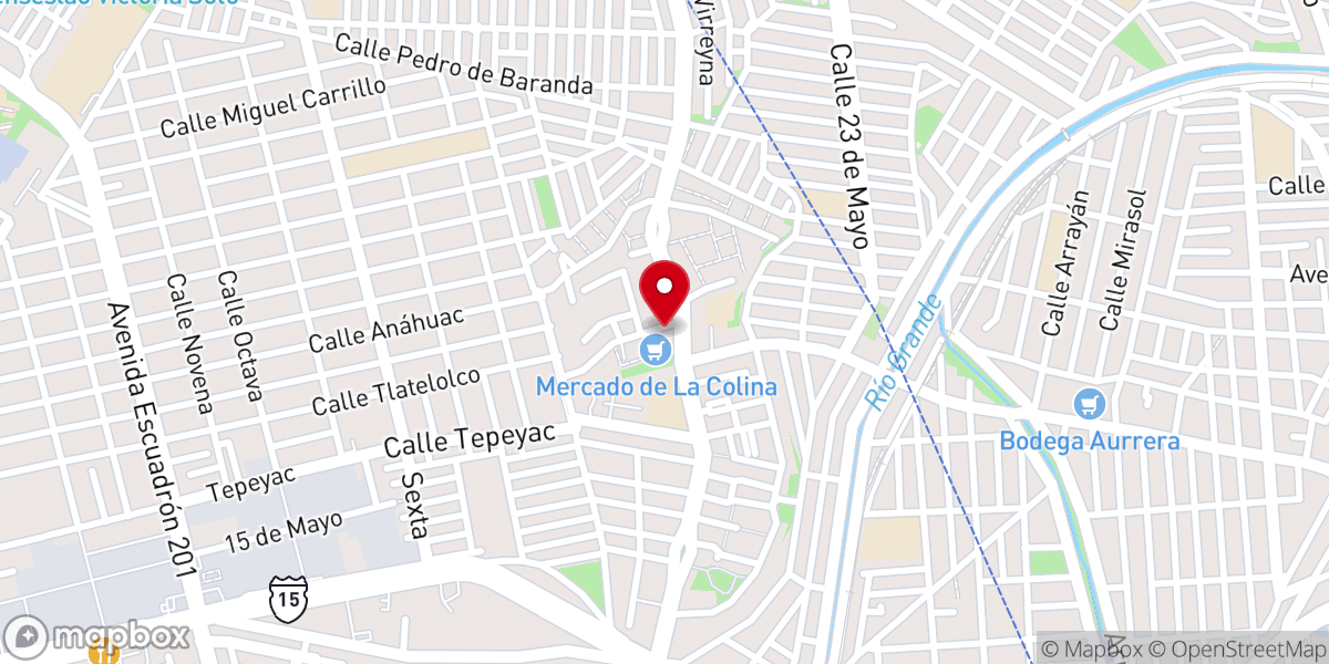 Map showing location of Parroquia de El Señor de La Misericordia