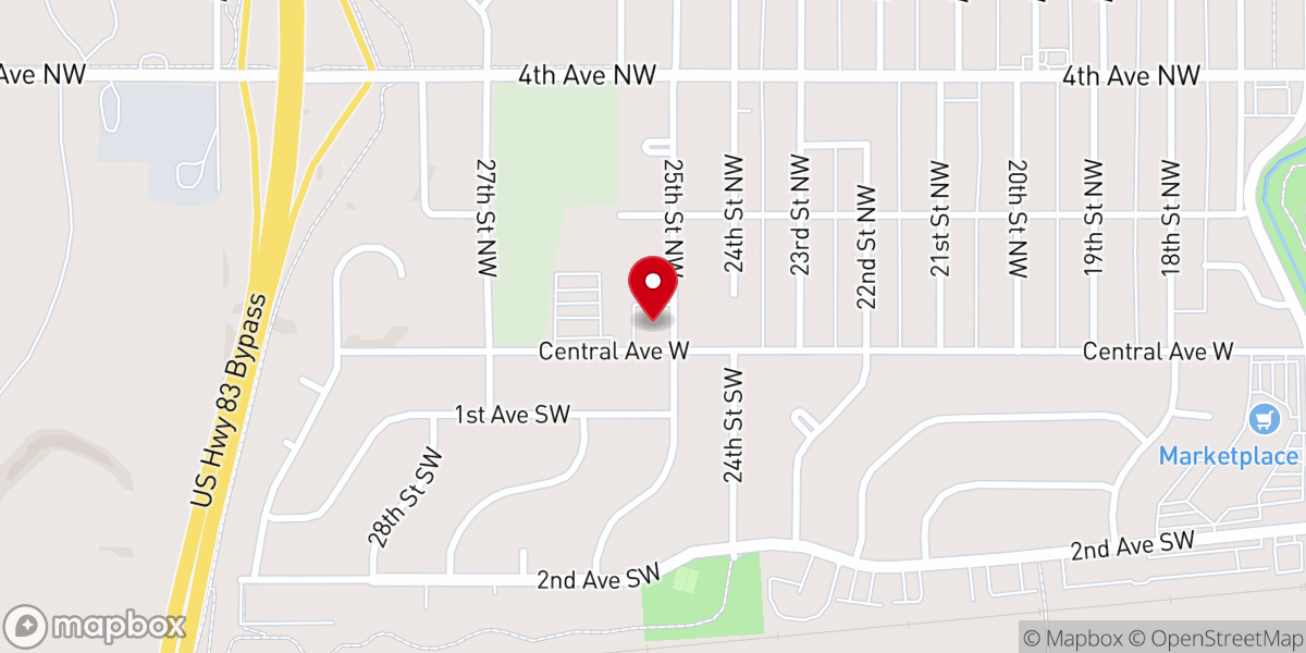Map showing location of Iglesia Casa de Adoracion