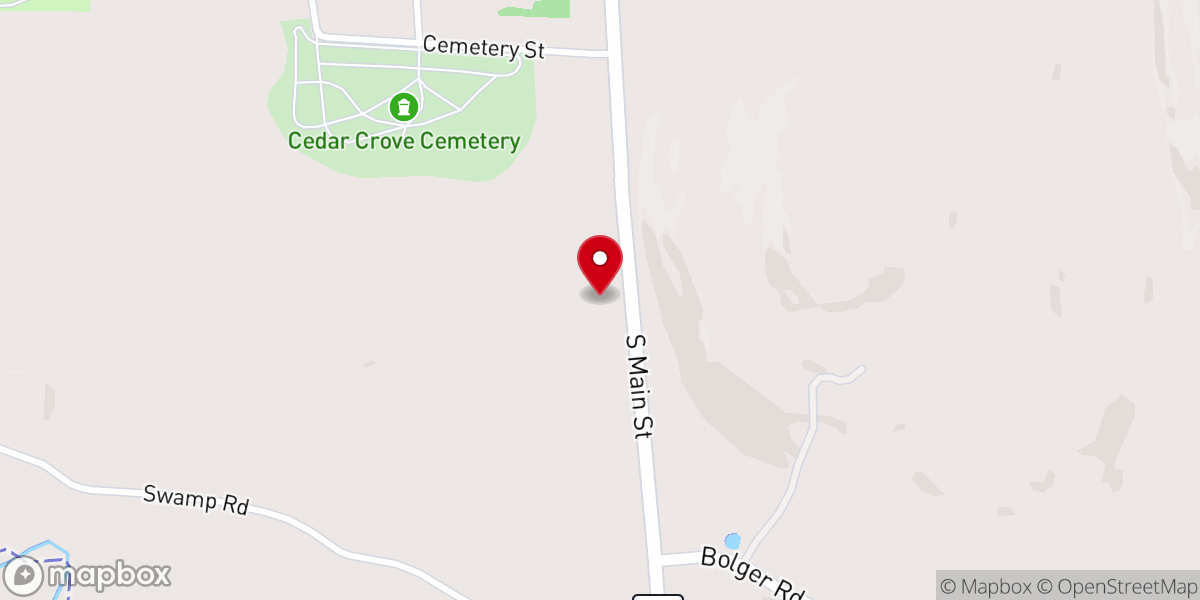 Map showing location of Revive Church