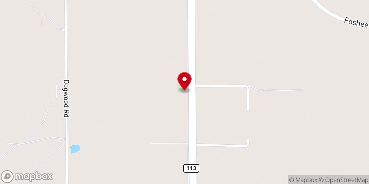 Map showing location of Halls Creek Baptist Church