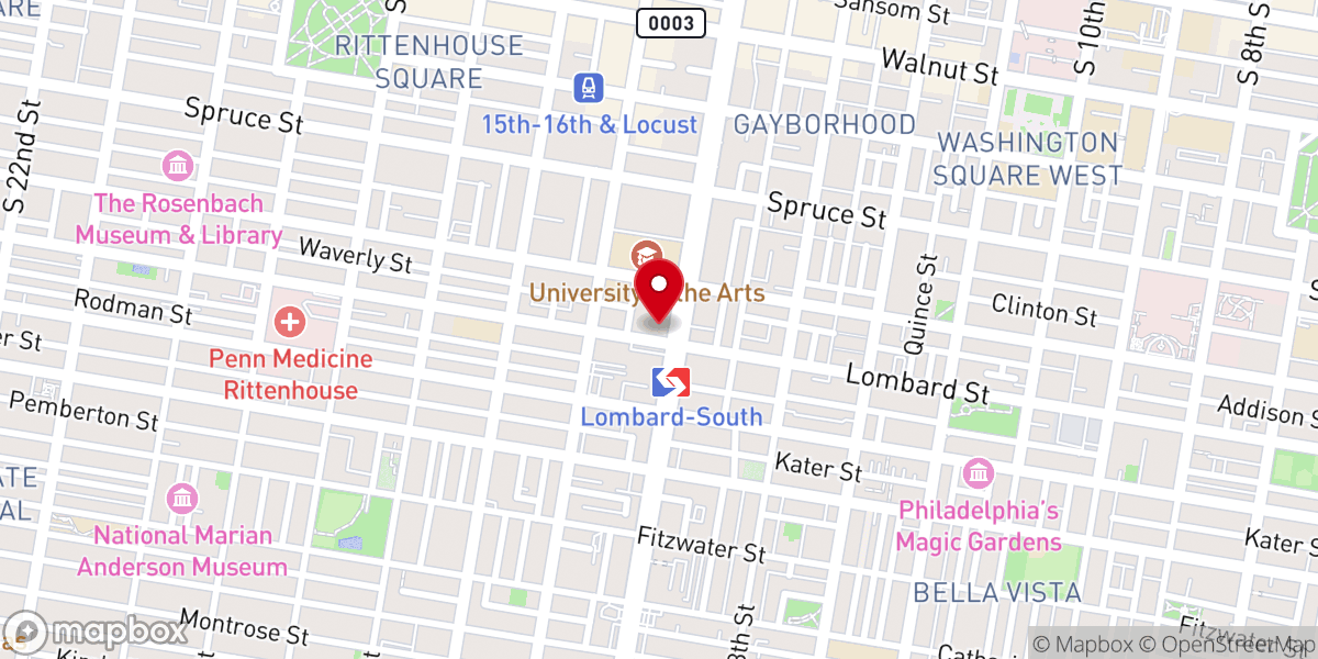 Map showing location of Epic Church Center City