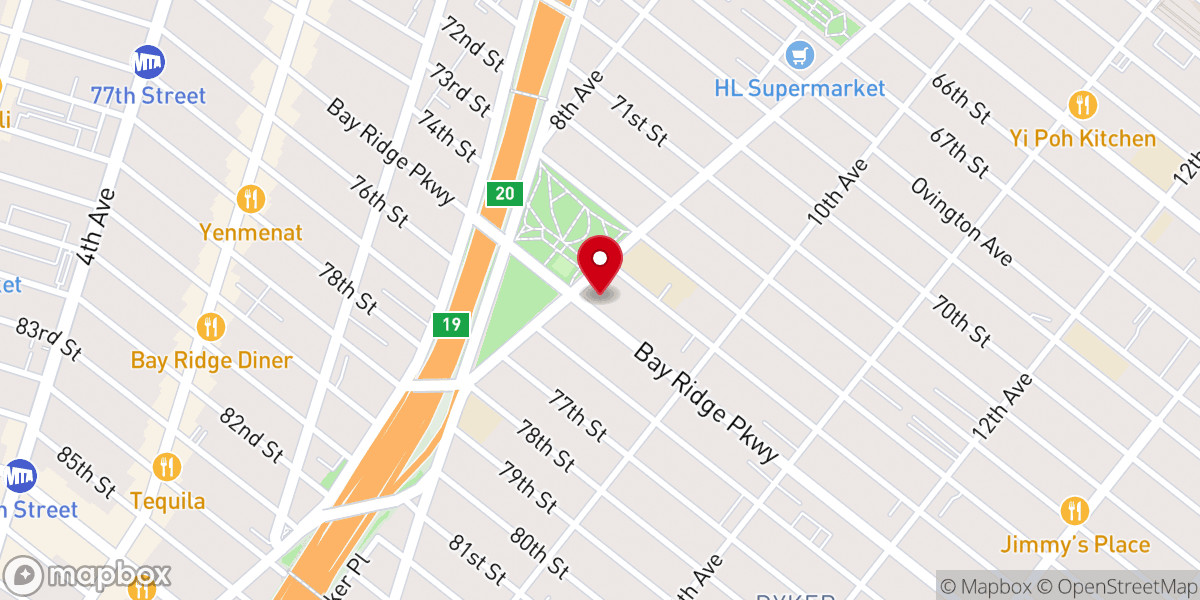 Map showing location of Saint Ephrems Catholic Church
