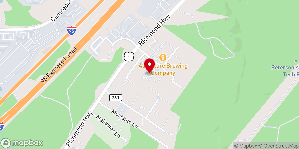 Map showing location of Agape Fellowship Ministries Inc