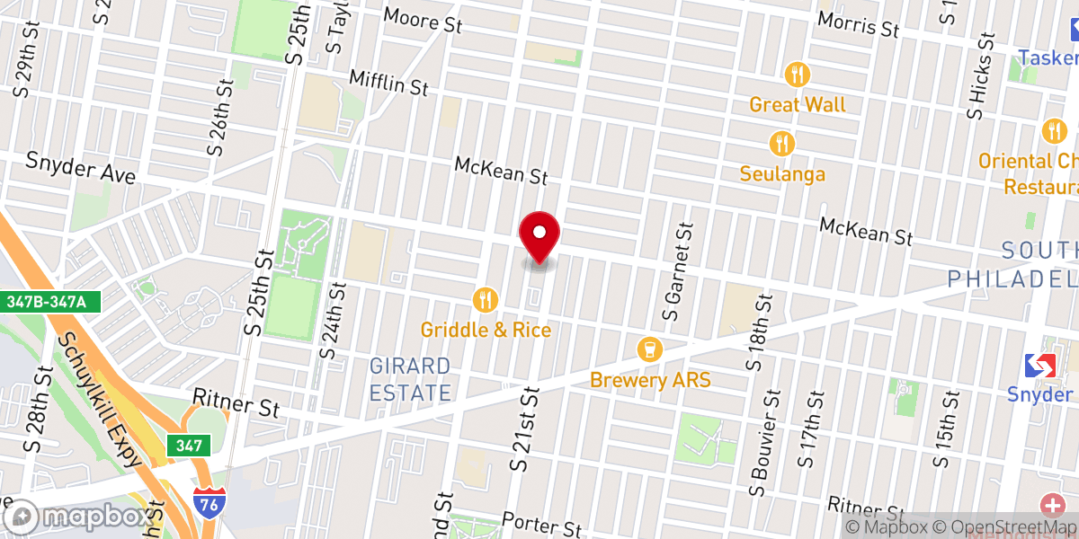 Map showing location of St. Edmond Church