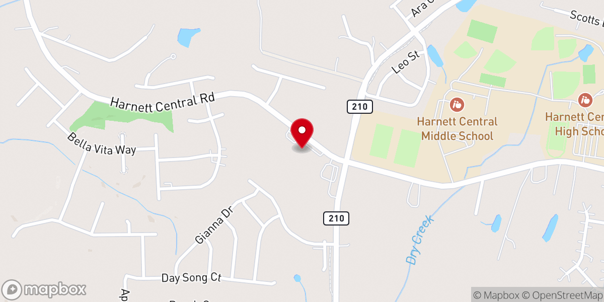 Map showing location of Grace Community Church