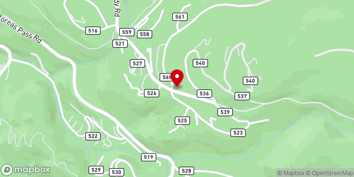 Map showing location of Breck Mtn Wedding