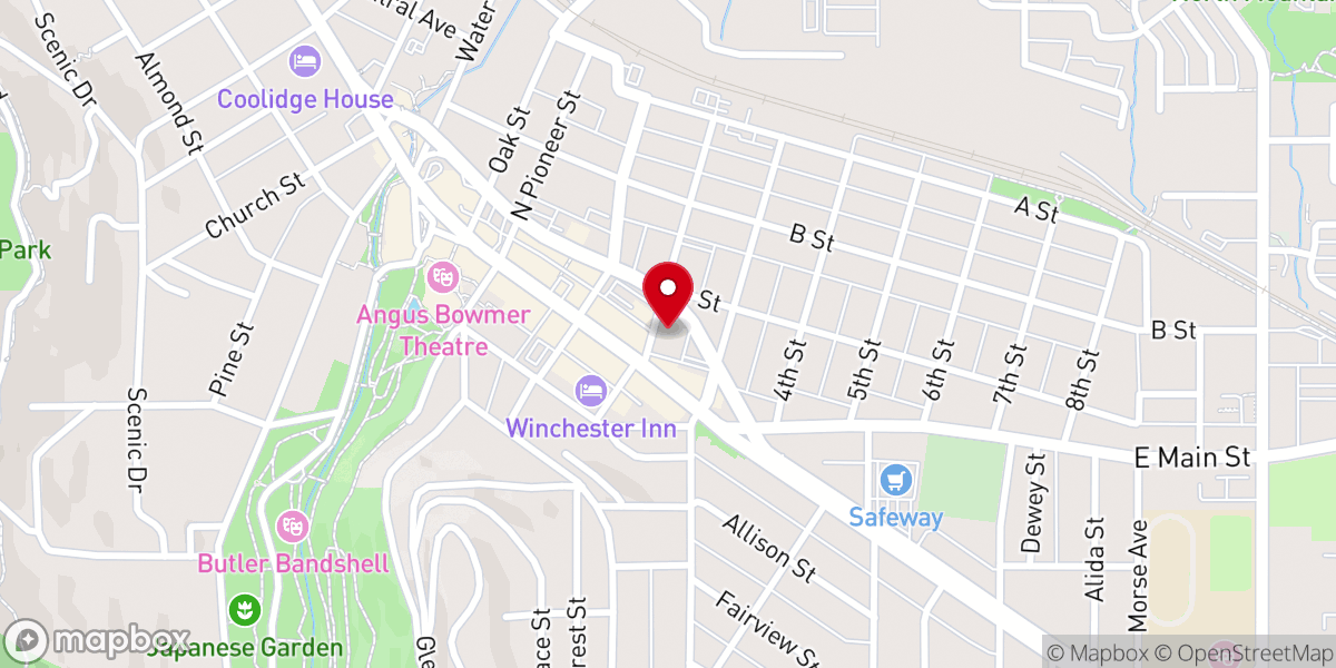 Map showing location of Trinity Episcopal Church