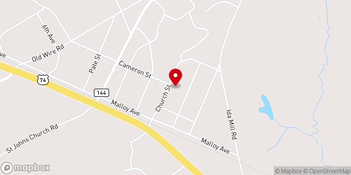 Map showing location of LAUREL HILL COMMUNITY CENTER