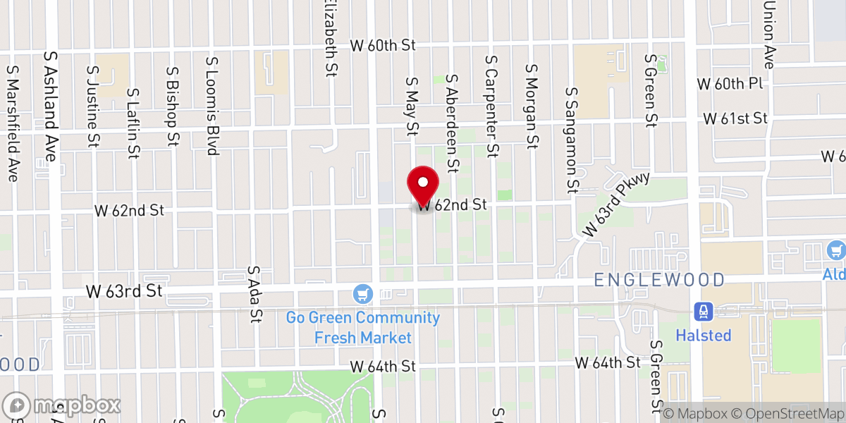 Map showing location of New Jerusalem Pentecostal Church