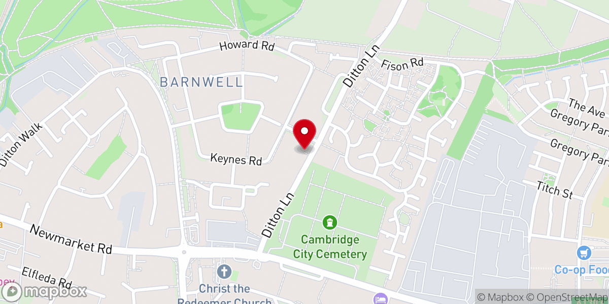 Map showing location of Catholic Church of St Vincent de Paul