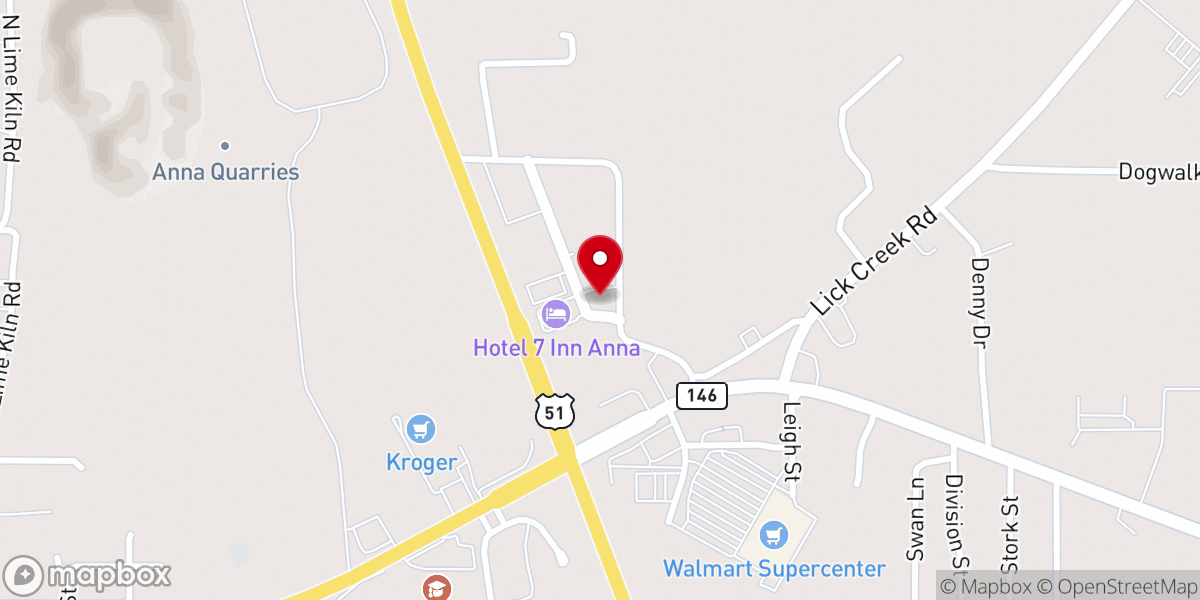 Map showing location of Faith Community Church Of Anna