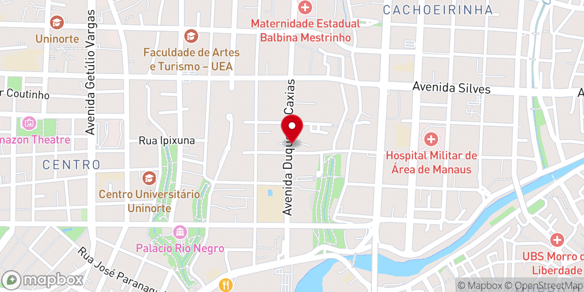 Map showing location of Comunidade Evangélica Cristã de Manaus