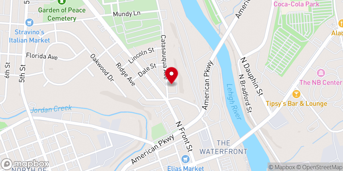 Map showing location of St. George Antiochian Orthodox Church