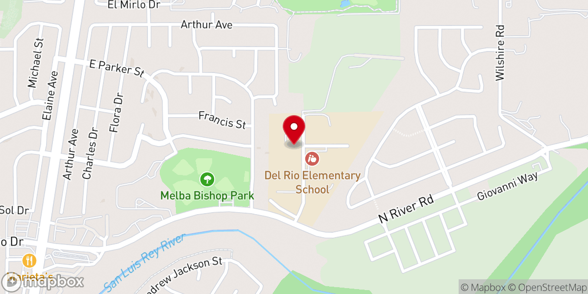 Map showing location of First Samoan Congregational