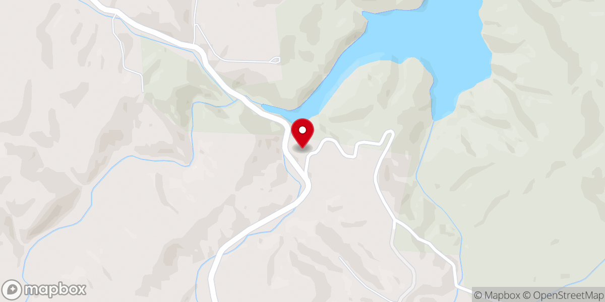 Map showing location of Bear Paw Baptist Church