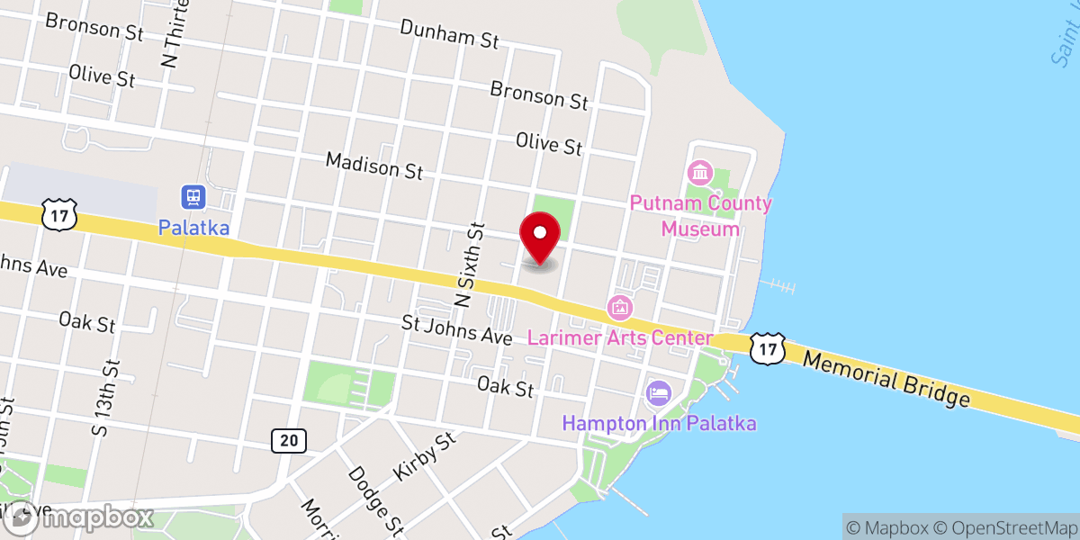 Map showing location of Saint James Independent Methodist Church