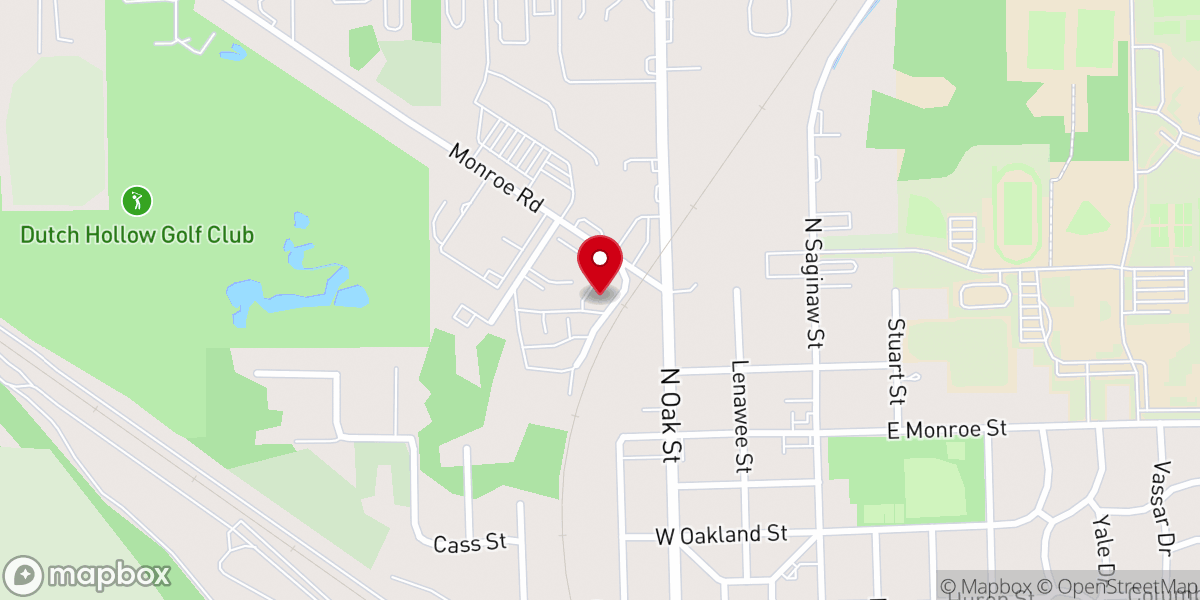Map showing location of Country Village Apartments