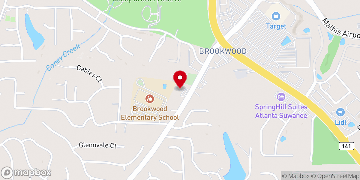 Map showing location of East Gate Church