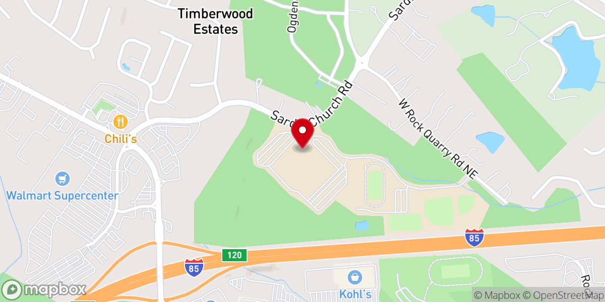Map showing location of Redeemer Community Church