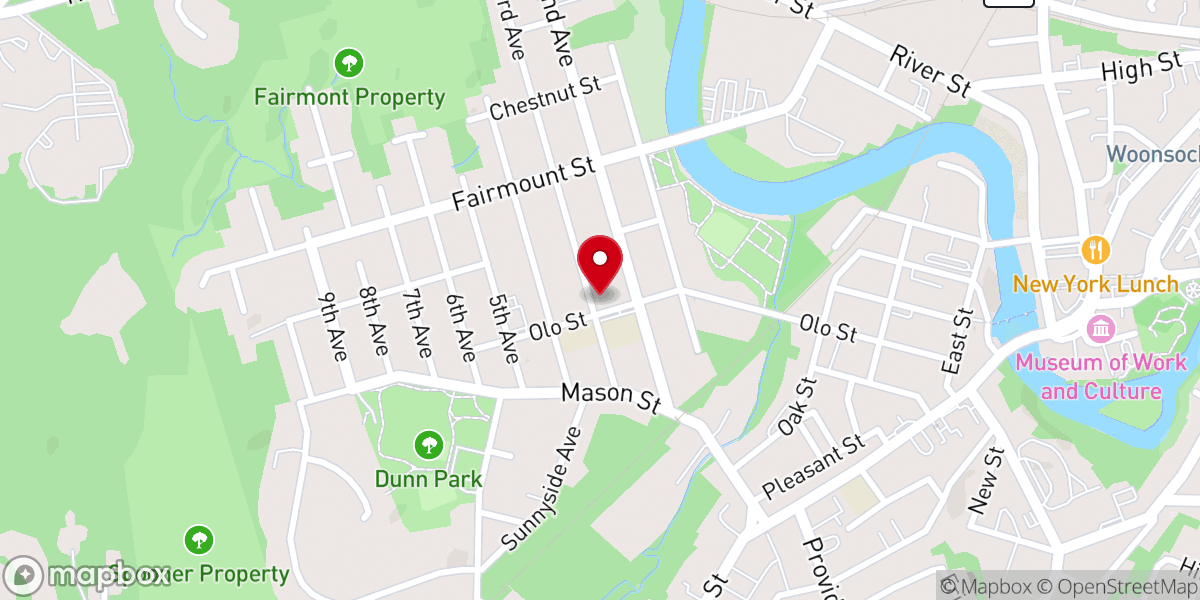 Map showing location of SACRED HEART PARISH CENTER