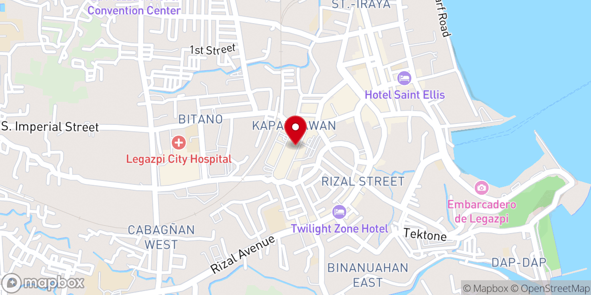 Map showing location of Victory Christian Fellowship