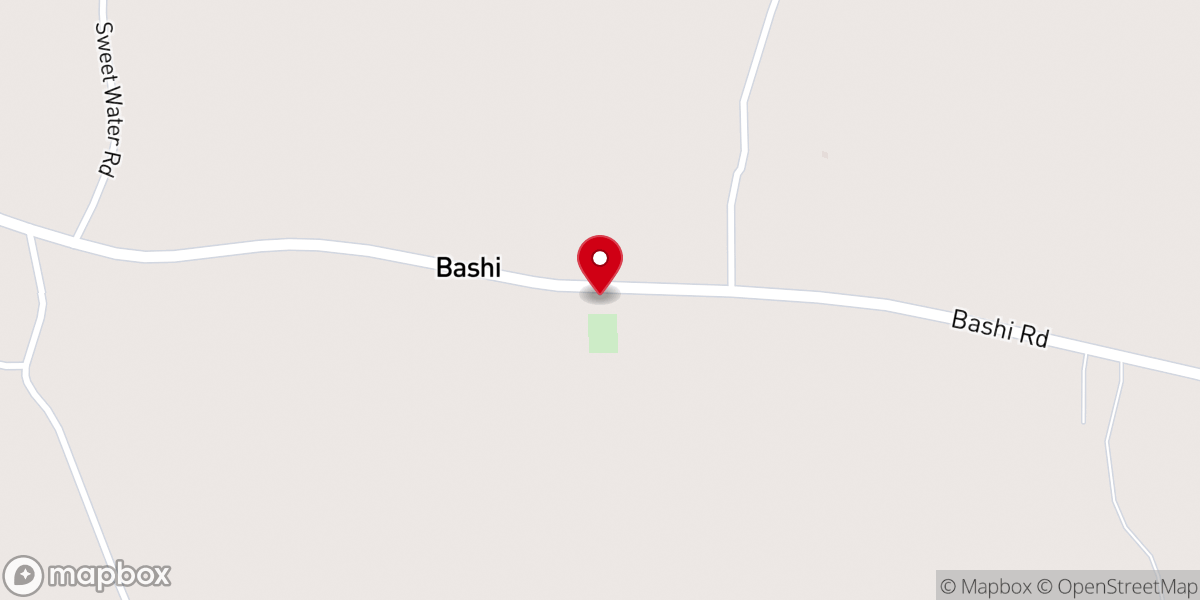 Map showing location of Bashi United Methodist Church