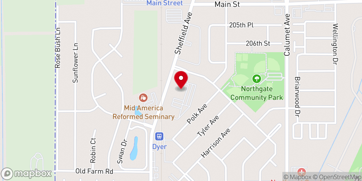 Map showing location of Maria Goretti Catholic Church
