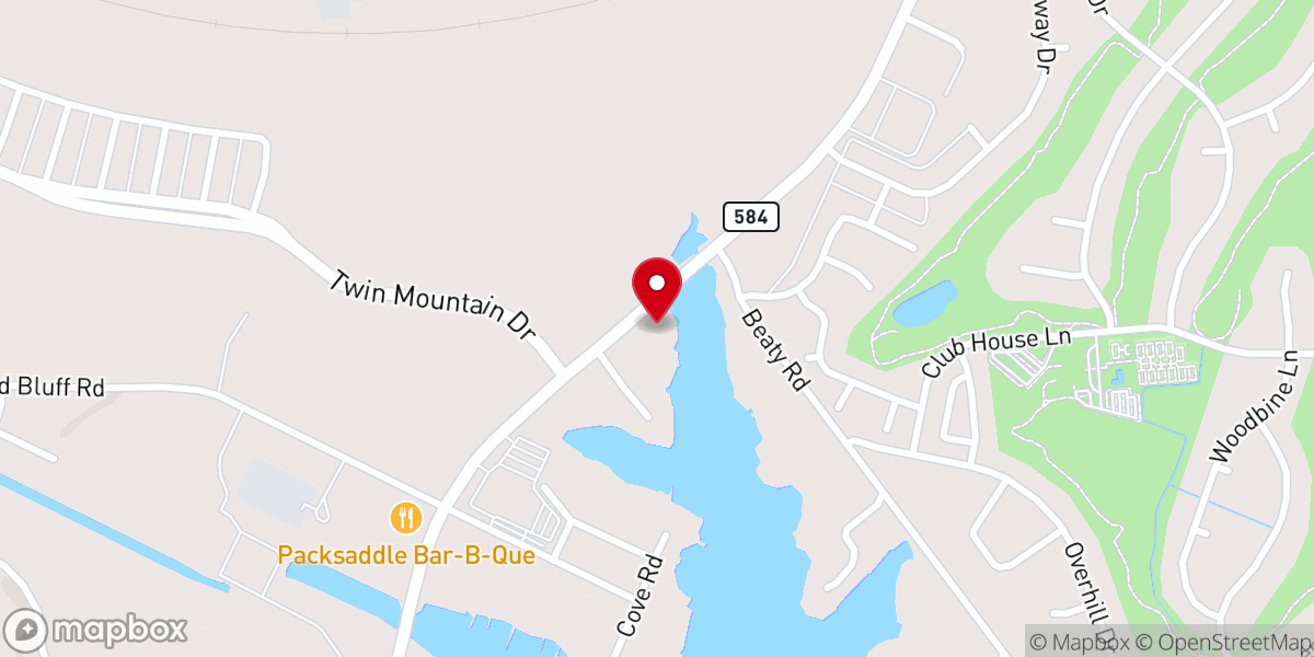 Map showing location of First Baptist Church Recreation Area