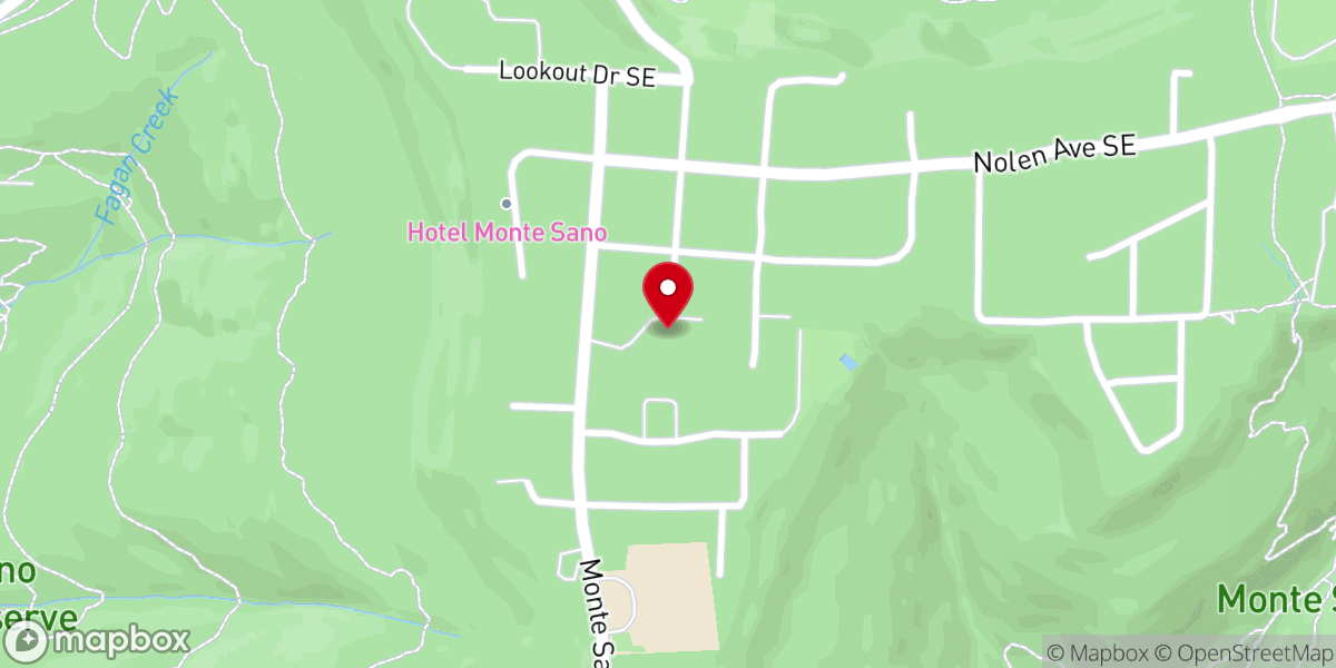 Map showing location of Monte Sano United Methodist Church