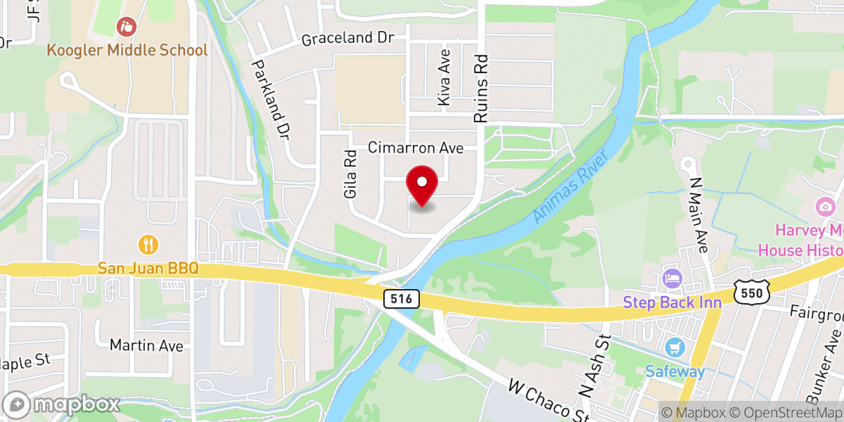 Map showing location of Church of Christ