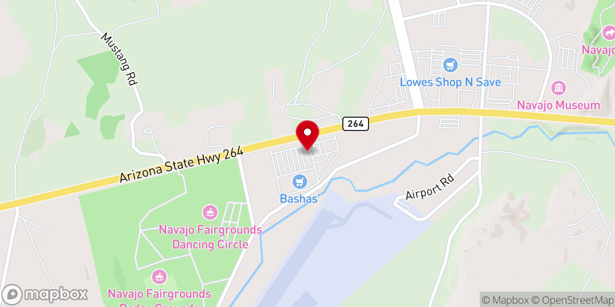 Map showing location of McDonald's
