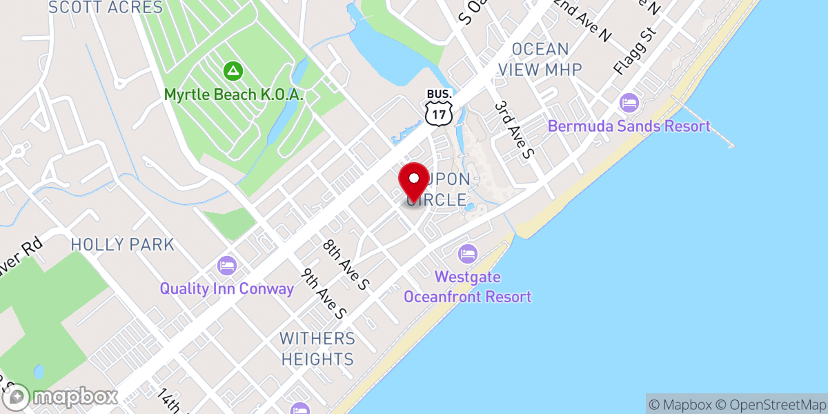 Map showing location of Rise Community Church