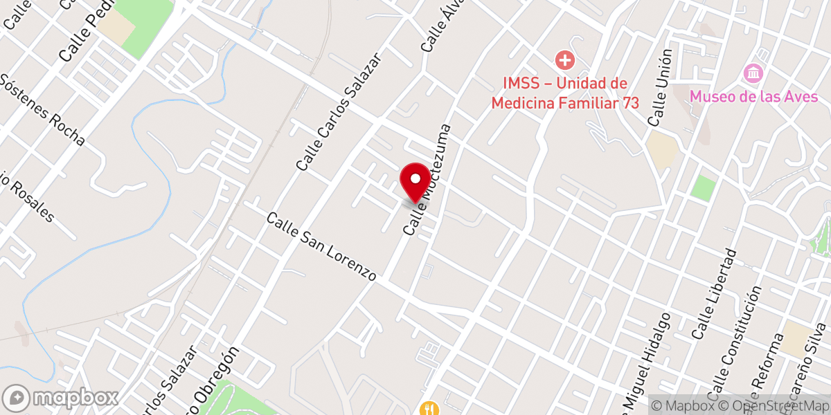 Map showing location of Iglesia Bautista El Calvario A.R.