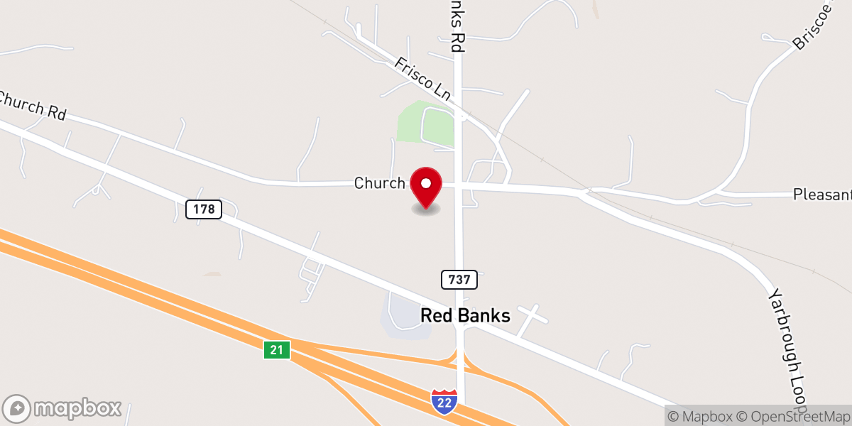 Map showing location of Soccer with the church