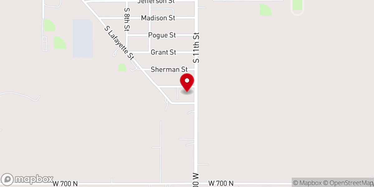 Map showing location of Madison Christian Church