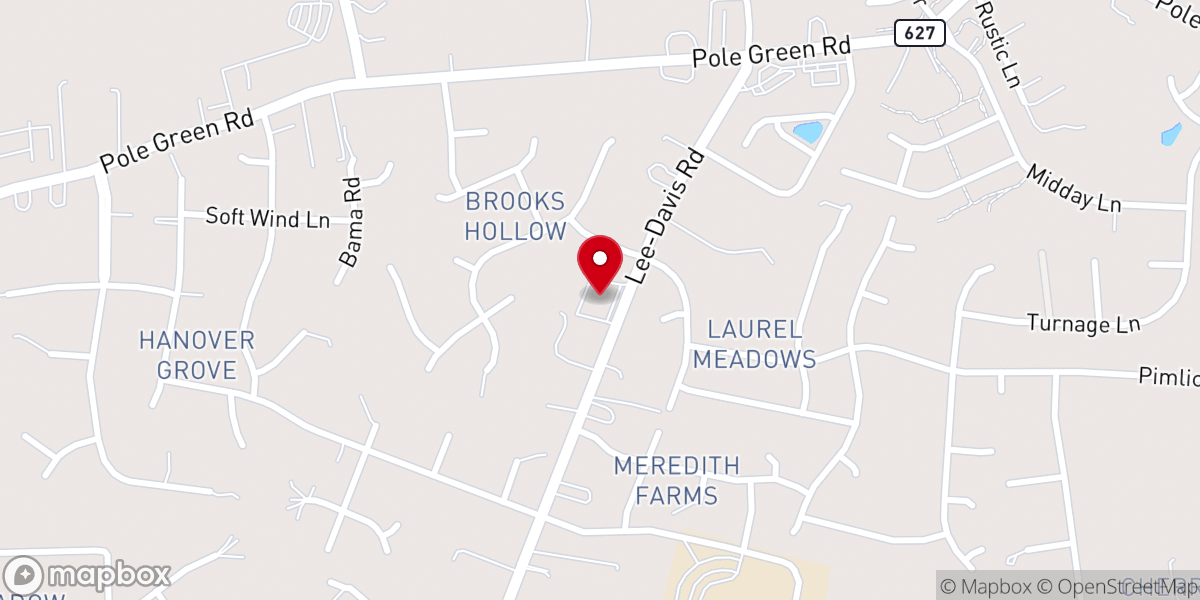 Map showing location of Truth Baptist Church