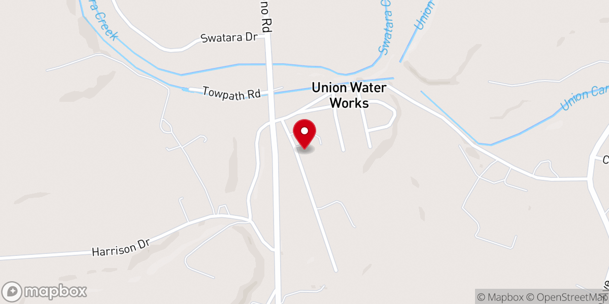 Map showing location of Waterworks Mennonite Fellowship